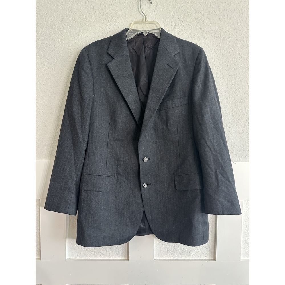 Polo University Club Ralph Lauren Sport Coat Jacket Mens 38R Gray Vintage Wool